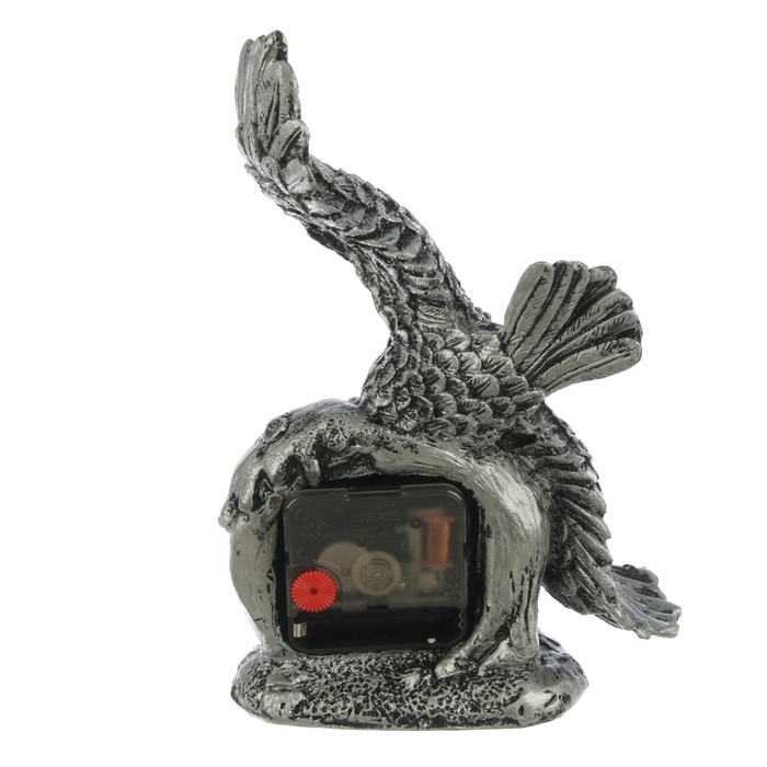 Часы настольные серия Полистоун. Животные. Орел. 1 бат. АА, 16*22см