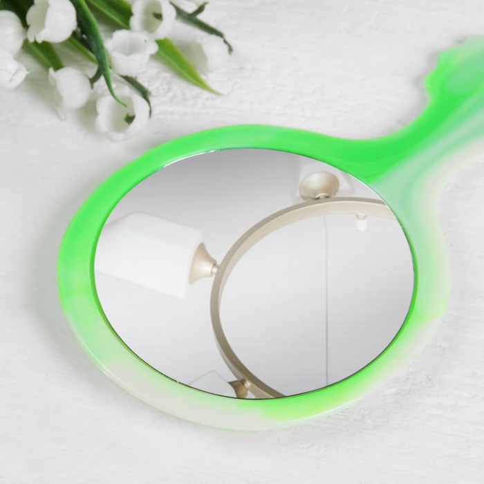 Набор 2 предмета: расчёска с ручкой, зеркало, 13см, цвет МИКС