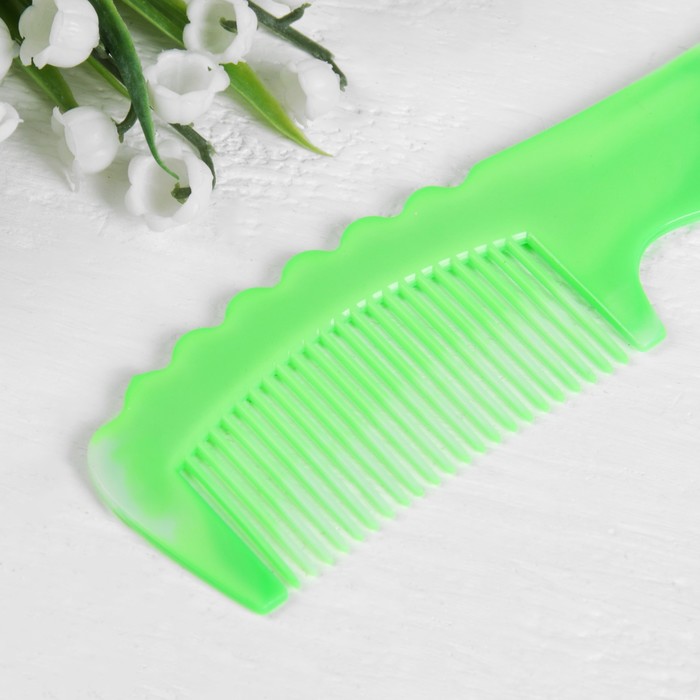 Набор 2 предмета: расчёска с ручкой, зеркало, 13см, цвет МИКС