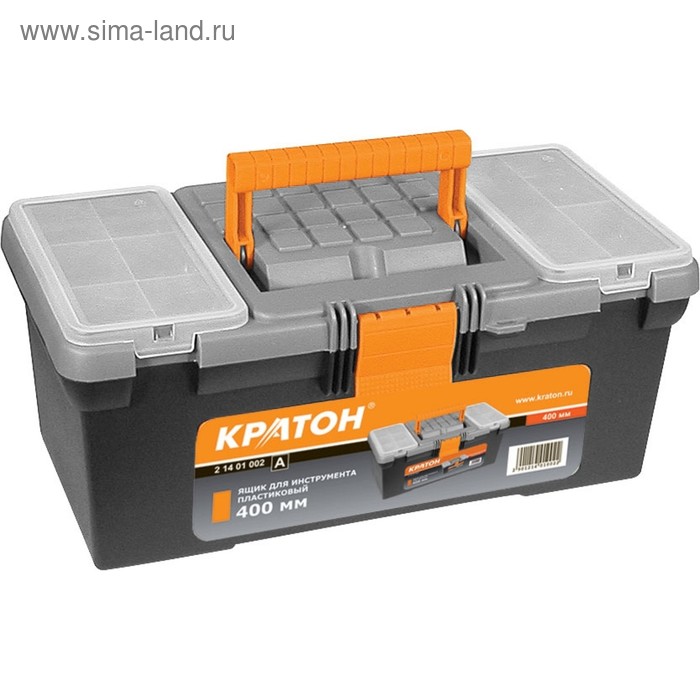 Ящик Кратон, для инструмента, пластиковый, 400 мм ящик stayer master titan 16 5 пластиковый для инструмента 420x250x230 мм