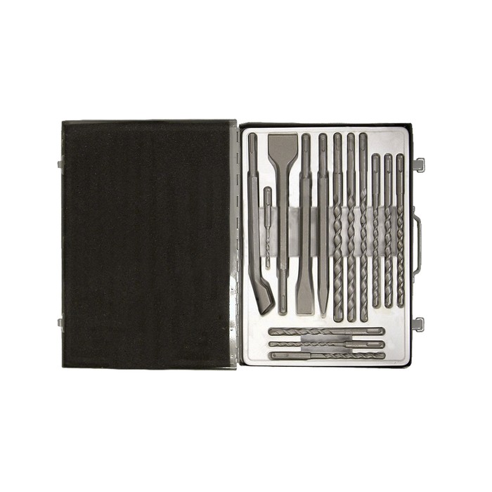 Набор буров и ударного инструмента "Кратон" SDS-plus, 14 шт