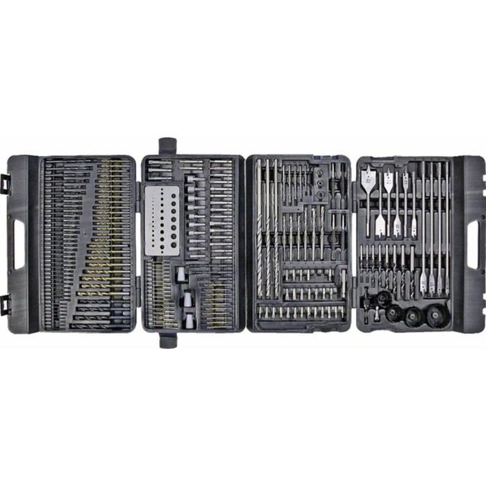 Набор сверл "Кратон" DS-204, по металлу/дереву/бетону, различные биты