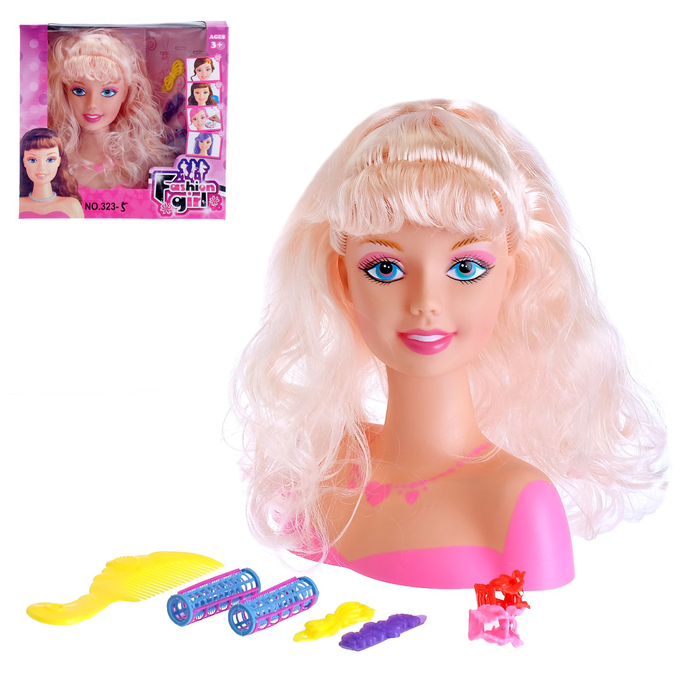 Кукла-манекен для создания причёсок "Милашка" с аксессуарами