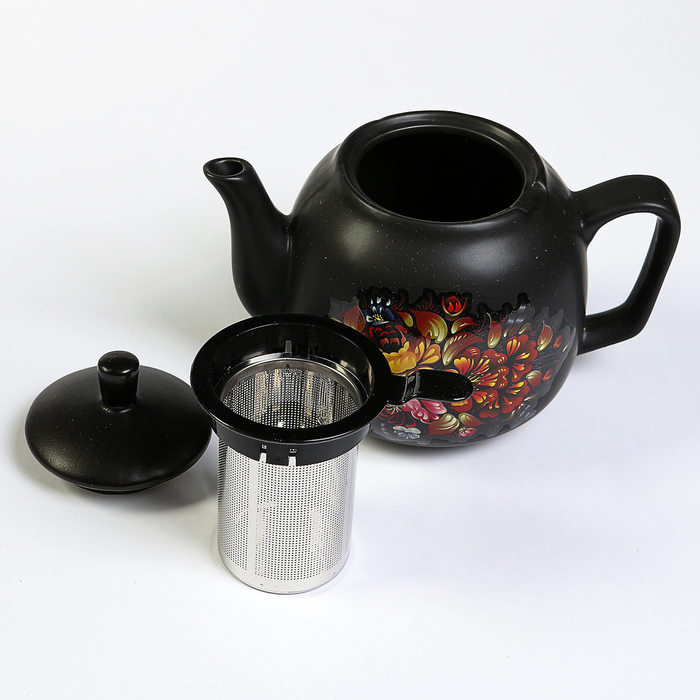 Самовар электрический "Добрыня" DO-418, 1850 Вт, 4 л, заварник 1 л, хохлома