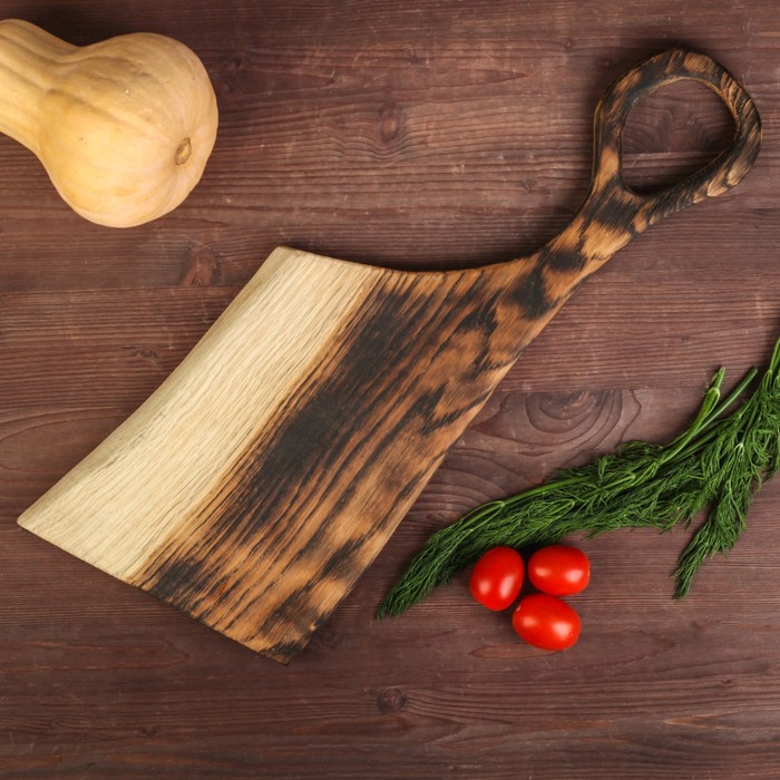 Доска для подачи из слэба "Авторская №6", массив дуба