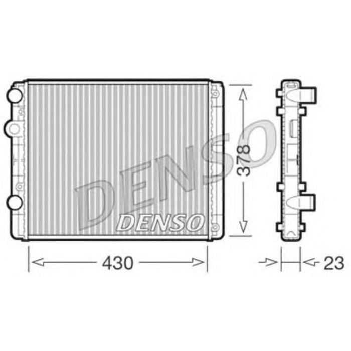 Радиатор охлаждения двигателя Denso DRM32030