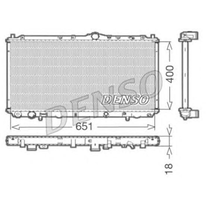 Радиатор охлаждения двигателя Denso DRM33061