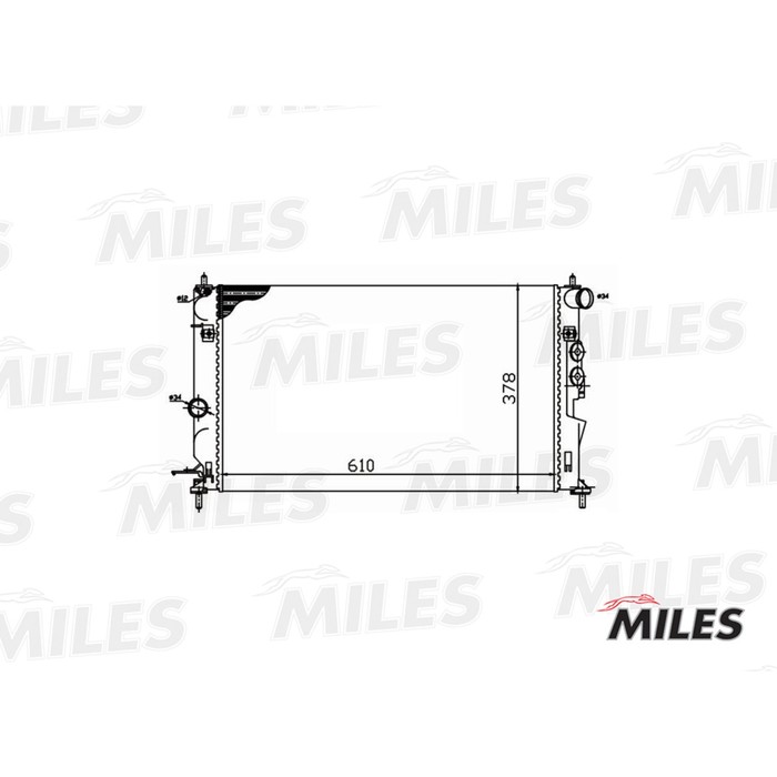 Радиатор охлаждения двигателя MILES ACRM060