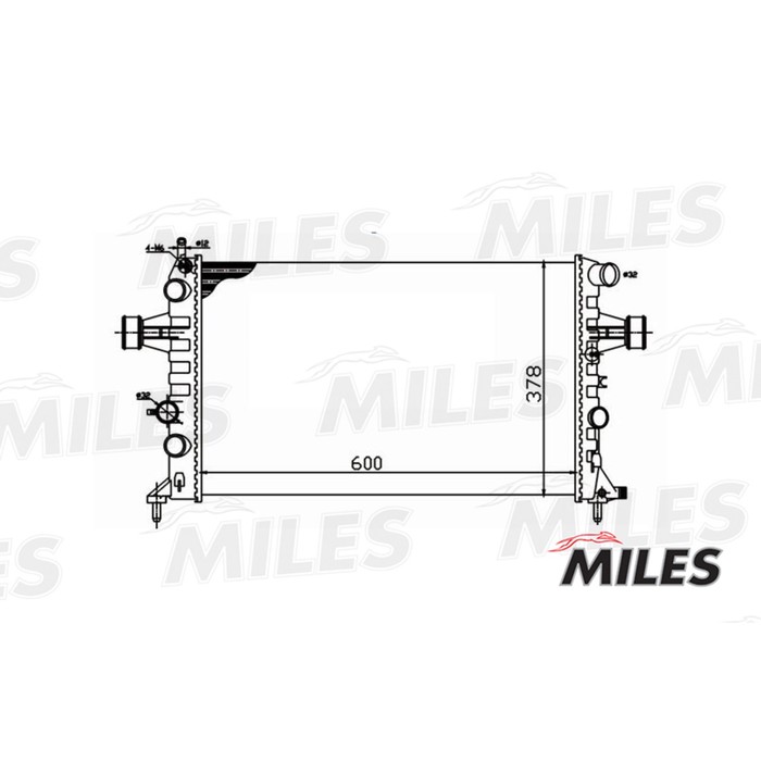 Радиатор охлаждения двигателя MILES ACRM034