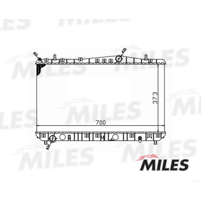 Радиатор охлаждения двигателя MILES ACRM005