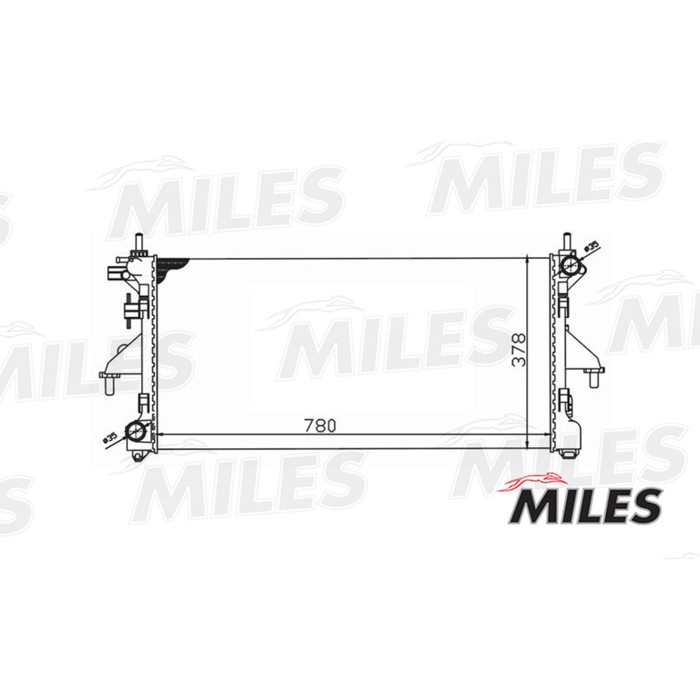 Радиатор охлаждения двигателя MILES ACRM033
