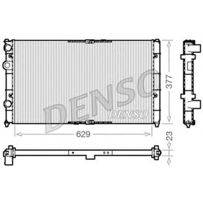 Радиатор охлаждения двигателя Denso DRM26040