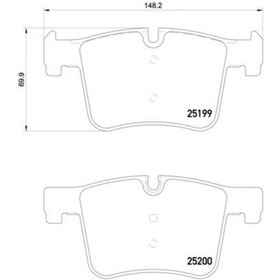 

Колодки тормозные дисковые BREMBO P06075