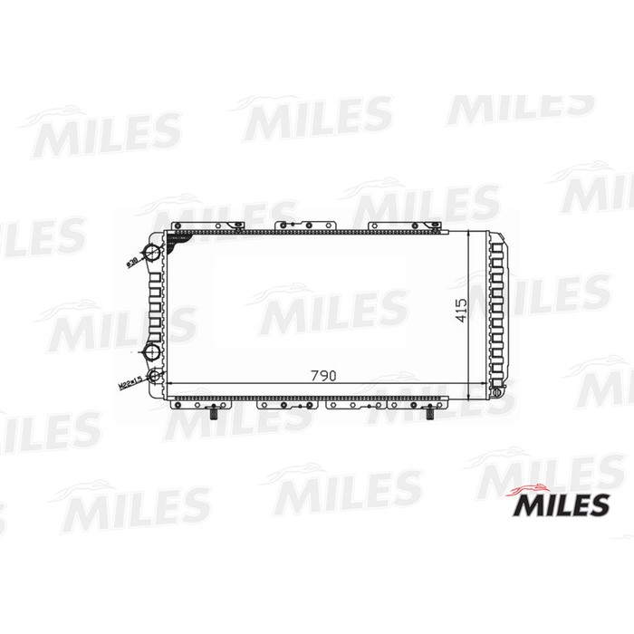 Радиатор охлаждения двигателя MILES ACRB032