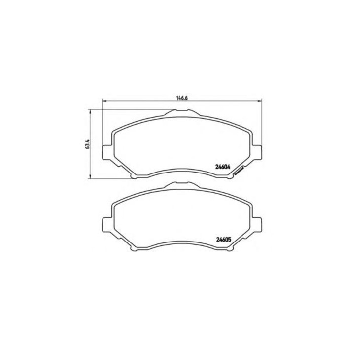 Колодки тормозные дисковые BREMBO P11022