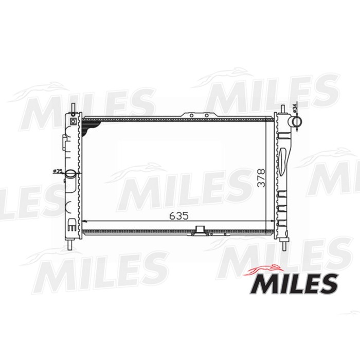 Радиатор охлаждения двигателя MILES ACRM054