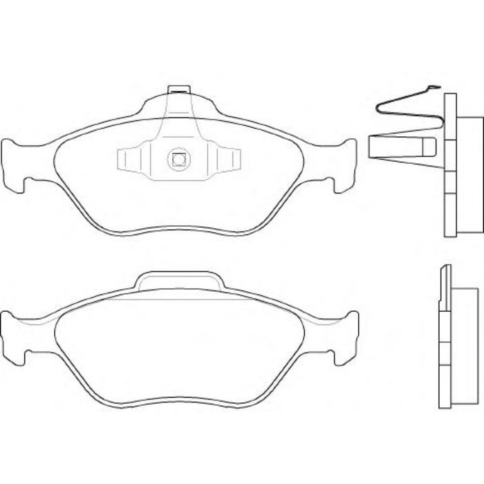 Колодки тормозные дисковые BREMBO P24055