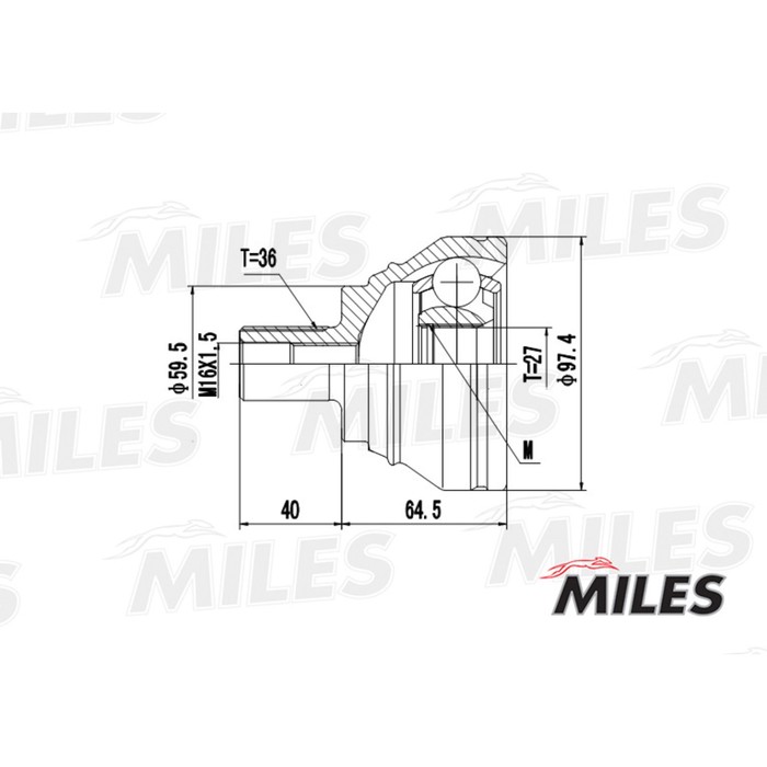 Шрус наружный MILES GA20026