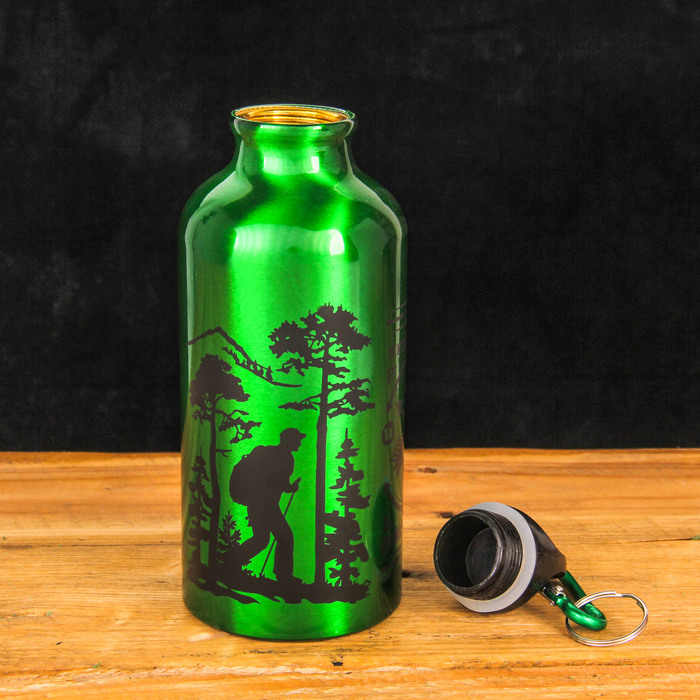 Бутылка для воды "Жить-значит действовать", 400 мл