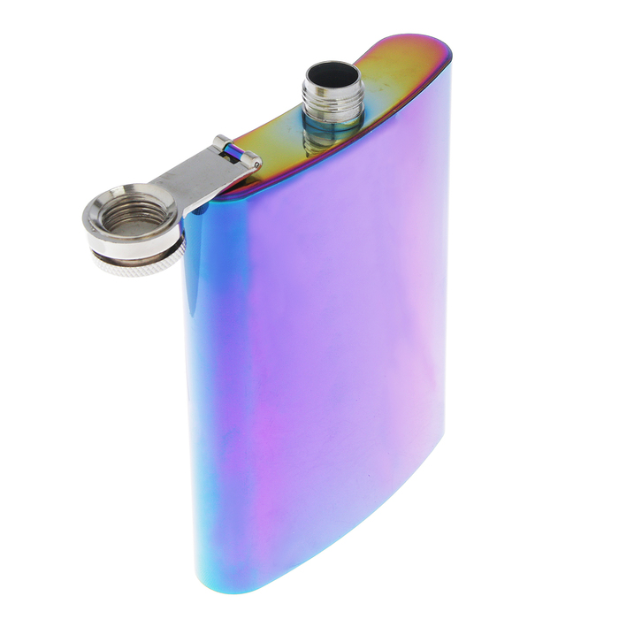 Фляжка 240 мл, цвет хамелеон, 11х9.5 см