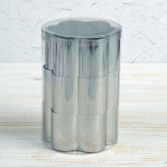 Набор форм для выкладки "Цветок", 3 шт, с прессом 8х4 см