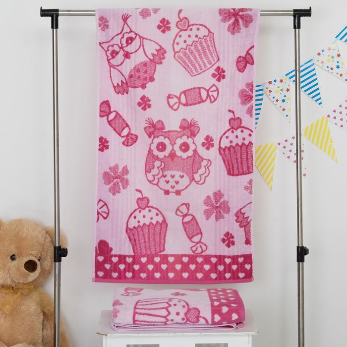 Полотенце махровое "Этелька" Сладости 50х90 см, 100% хл, 420 гр/м²