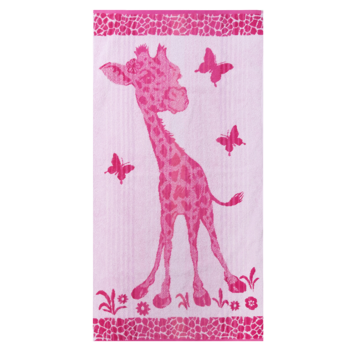 Полотенце махровое "Этелька" Жираф 50х90 см, 100% хл, 420 гр/м²
