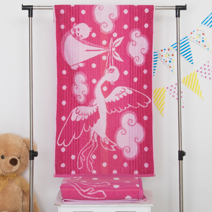 Полотенце махровое "Этелька" Аист 70х130 см, 100% хл, 420 гр/м²