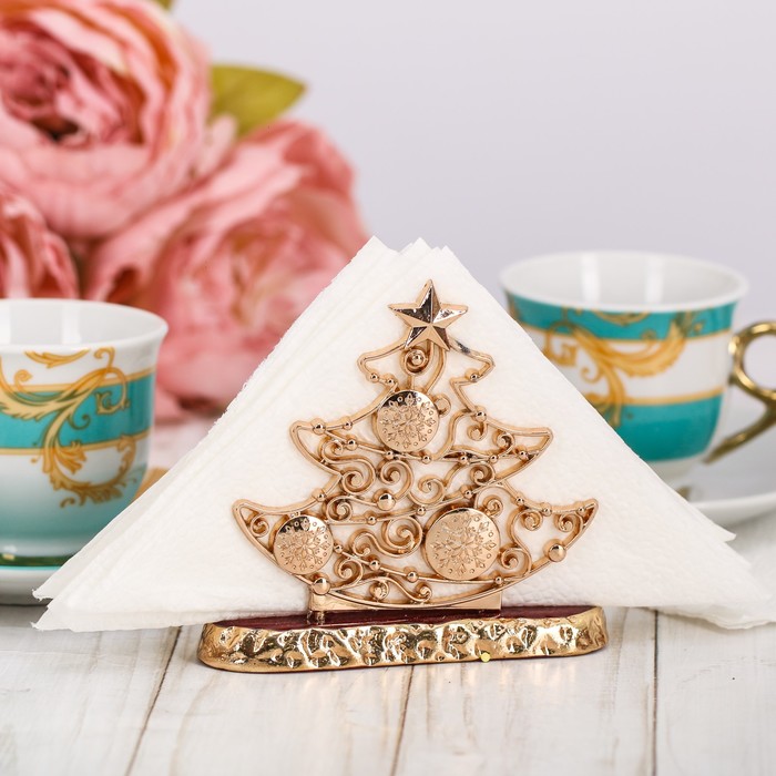 Салфетница "Красивое застолье", елка, 9,4 х 8,5 см