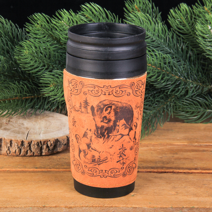 Термокружка "Кабан и собаки", 400 мл