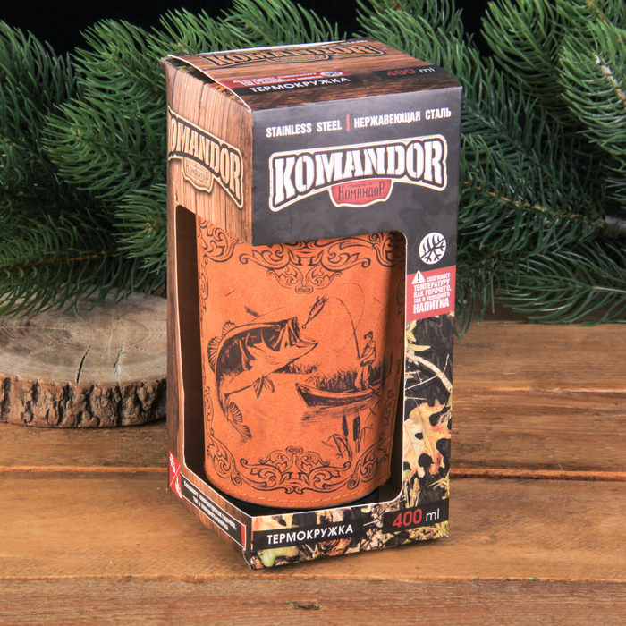 Термокружка "Рыбак и рыба", 400 мл