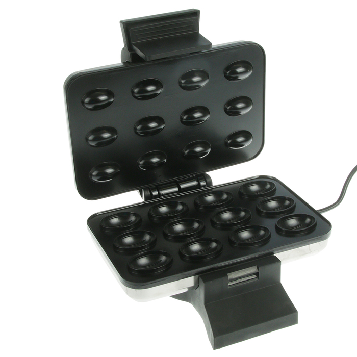 Вафельница LuazON LT-09 "Орешки", 1000 Вт, антипригарное покрытие, черная