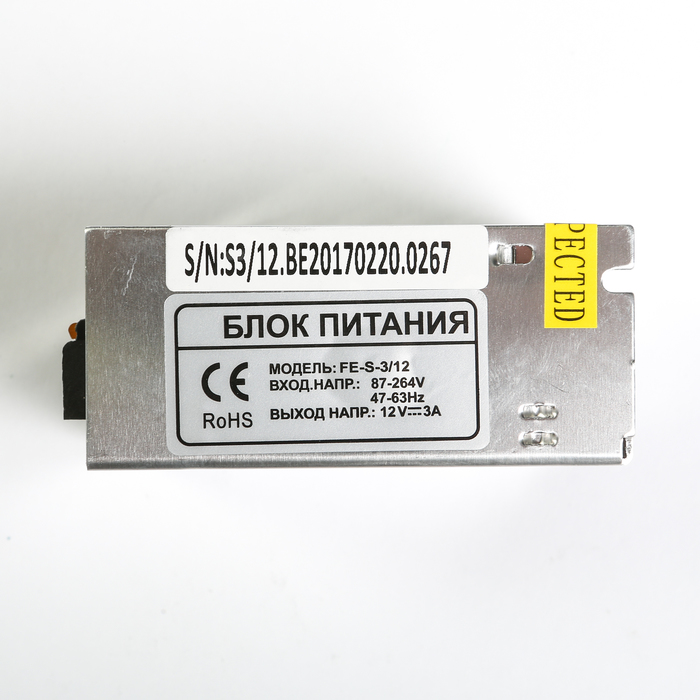 Блок питания Falcon Eye FE-S-3/12, 12 В, 3 А, открытый