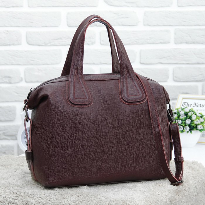 Сумка женская, отдел с перегородкой на молнии, наружный карман, длинный ремень, цвет бордовый