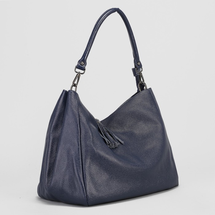 Сумка женская на молнии, 1 отдел, наружный карман, цвет синий