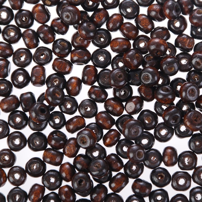 Набор бусин для творчества дерево "Кофе" 50 гр 0,5х0,6 см