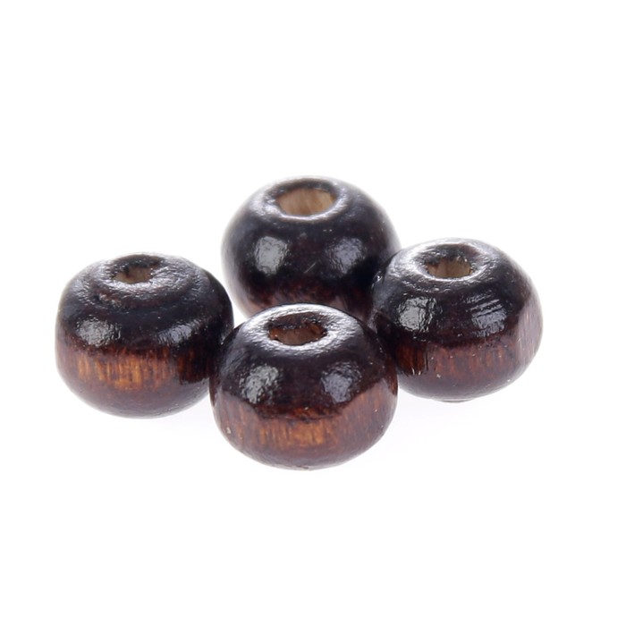 Набор бусин для творчества дерево "Кофе" 50 гр 0,5х0,6 см