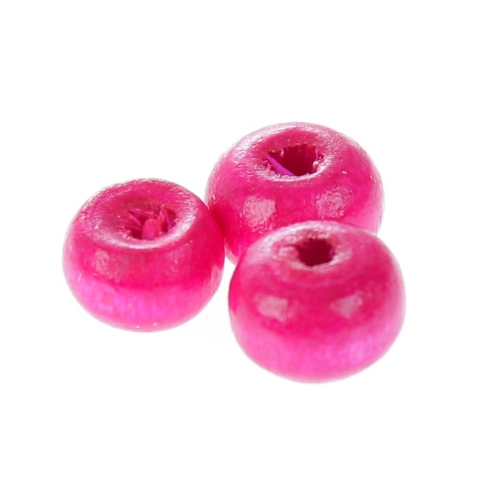 Набор бусин для творчества дерево "Розовый" 50 гр 0,5х0,6 см