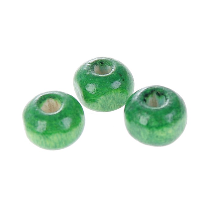 Набор бусин для творчества дерево "Зелёный" 50 гр 0,5х0,6 см