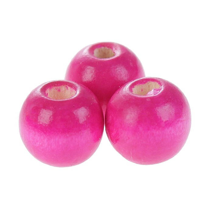 Набор бусин для творчества дерево "Розовый" 50 гр 1,4х1,5 см