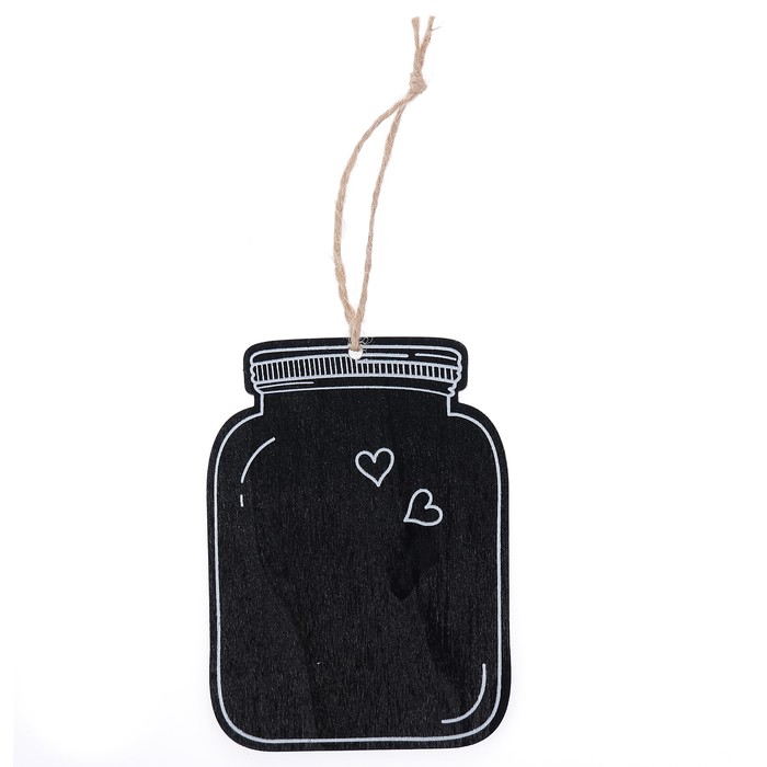 Меловая доска "Баночка" 12,2х9 см