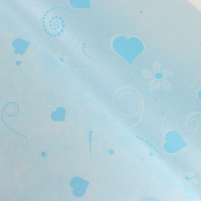 Фетр ламинированный "Голубые сердца", 60 х 60 см