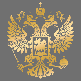 Наклейка на авто «Герб», золотая Ош