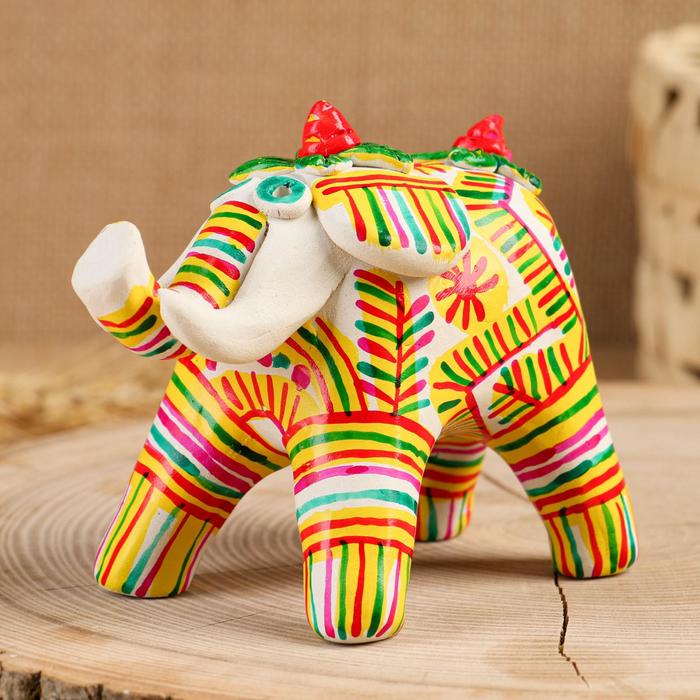 Филимоновская игрушка «Слон» 10 см