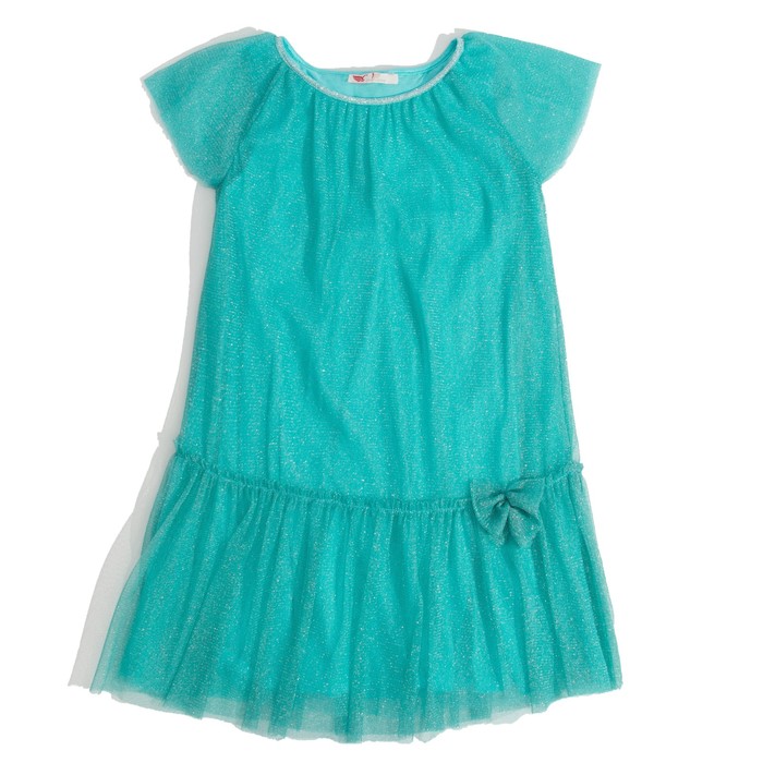 Платье нарядное для девочки, рост 110 см, цвет бирюзовый
