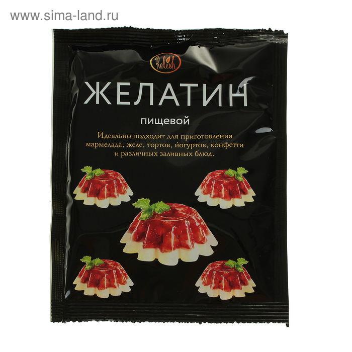 Желатин пищевой Relish, 50 г желатин пищевой русский продукт бакалея 101 50 г