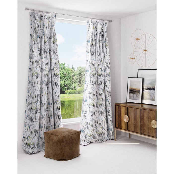 Шторы «Гринда», размер 150х260 см-2 шт