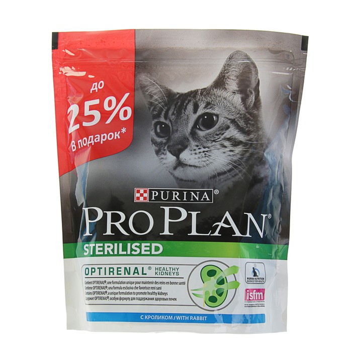 Акция! Сухой корм PRO PLAN ATRCA для стерилизованных кошек, кура/кролик, 400 г