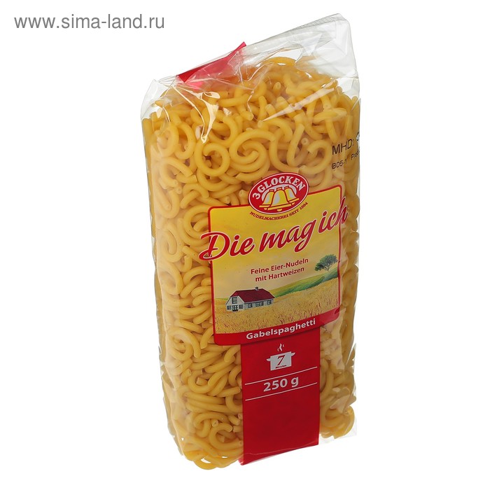 Макаронные изделия Gabelspaghetti мелкие рожки DMI, 250 г макаронные изделия tagliatelle n 107 de cecco со шпинатом 250 г