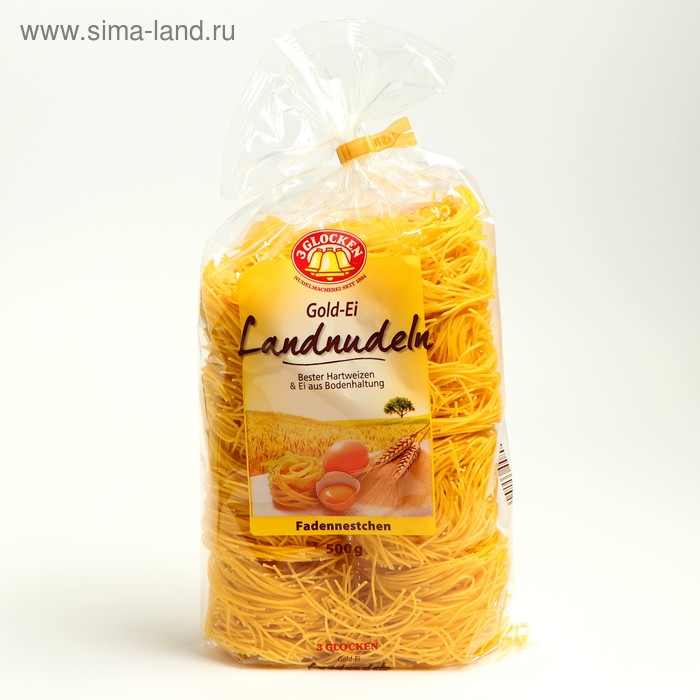 Макаронные изделия Fadennestchen гнезда GE, 500 г макаронные изделия цельнозерновые spaghetti alnatura 500 г